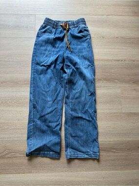 Elastic-Waist Denim Jeans